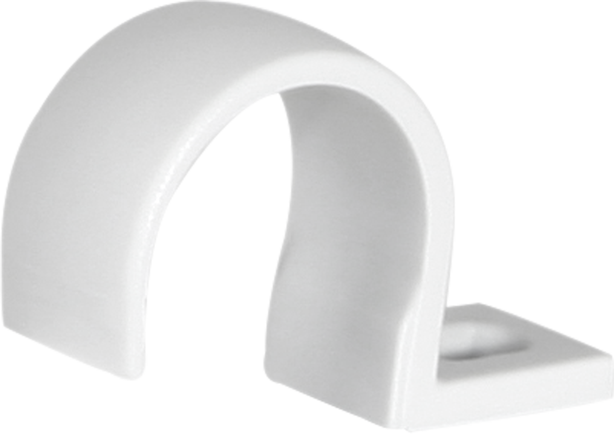 Bride Kunststoff einlappig Schraubloch Ø20mm grau