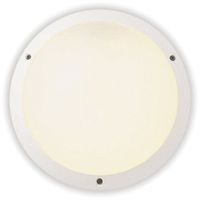 Plafoniera/applique Legrand Chartres T2 E27 100W IP55 Ø340×110mm bianco