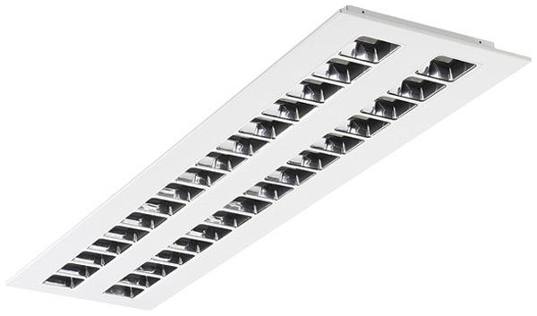 EB-LED-Deckenleuchte Sylvania OPTIX 1250 ALU 26W 3600lm 4000K weiss