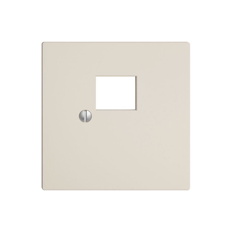 Frontplatte 1×RJ45 EDIZIOdue crema, R&M swissline