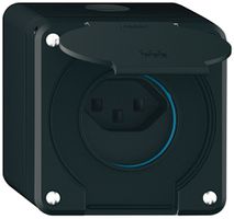 Prise AP robusto 1×type 23 IP55 noir