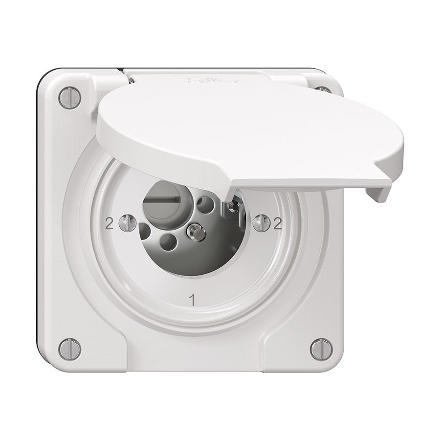 Interrupteur rotatif NEVO N.CO 3/2L, sans cylindre, KS, 2-1-2-1, blanc