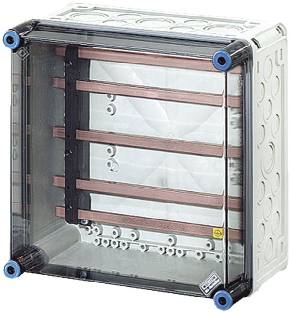 Gehäuse Hensel Mi, 300×300mm, Sammelschiene 250A, 5-polig