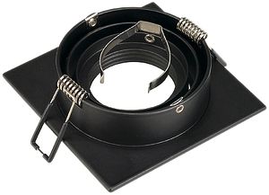 EB-Downlight SLV NEW TRIA, GU10 50W eckig IP20 mattschwarz