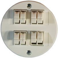Audiodose Standard P 4×weiss Klemmanschluss für 4 Lautspr.