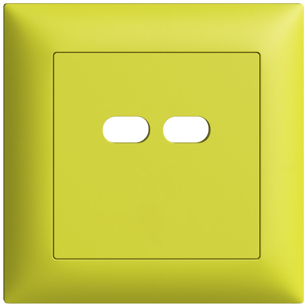 UP-Montageset Feller EDIZIOdue für Steckdose USB 18W 2×Typ C lemon