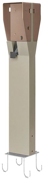Montagesäule Scame BE-W doppelseitig 1707×250×310mm Stahl bronze
