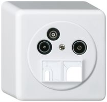 Presa d'antenna AP TV-R-Dati basico HMS 2GHz 11db bianco