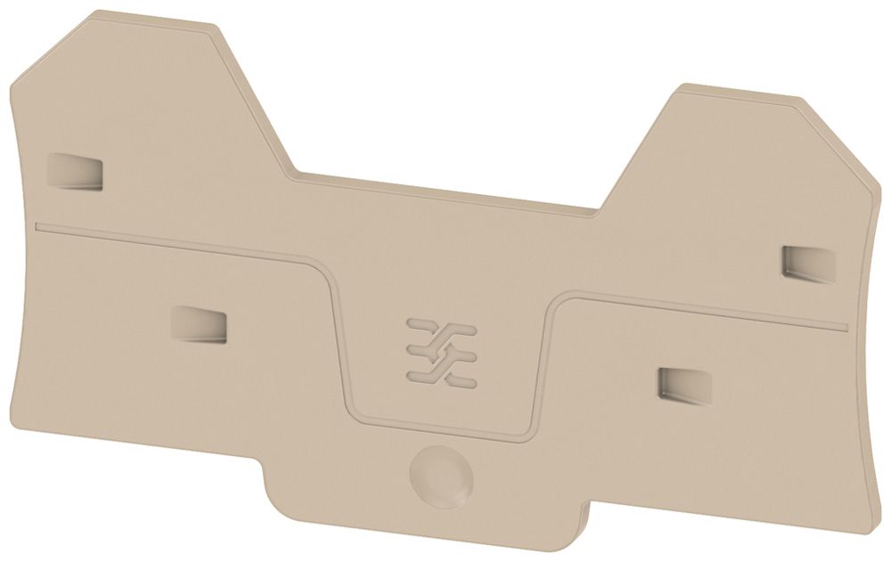 Plaque terminale Weidmüller ALEP 4C 4mm² 81.3×45.3×2.1mm beige