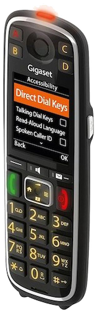 Telefon schnurlos Gigaset E720HX 14h Freisprechen CLIP schwarz