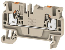 Borne de passage Weidmüller A2C PUSH IN 2.5mm² TS35 beige