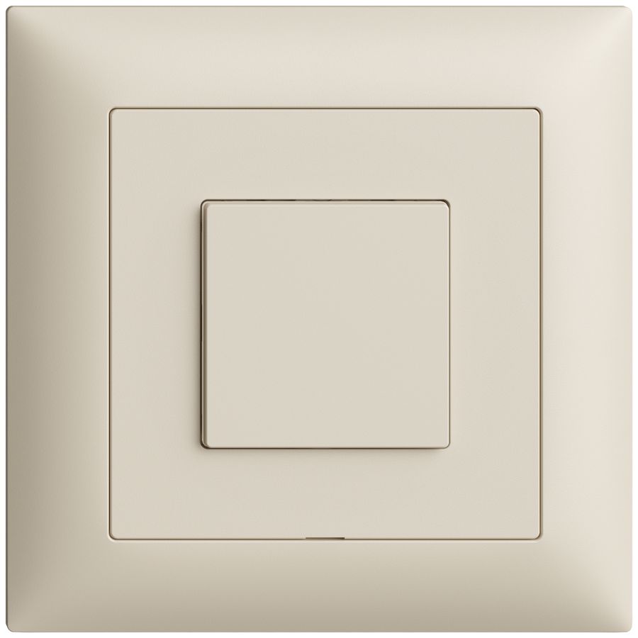 UP-Druckschalter 1K/1T Edue Wiser crema