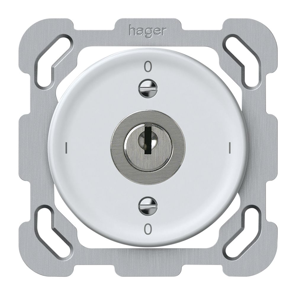 Interruttore a chiave INC origin interruttore 0/2L 16A 250V 0-I-0-I 77×77mm bi