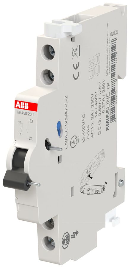 Hilfsschalter ABB SMISSLINE CLASSIC HK45020-L, 2S, 6A/230V, links