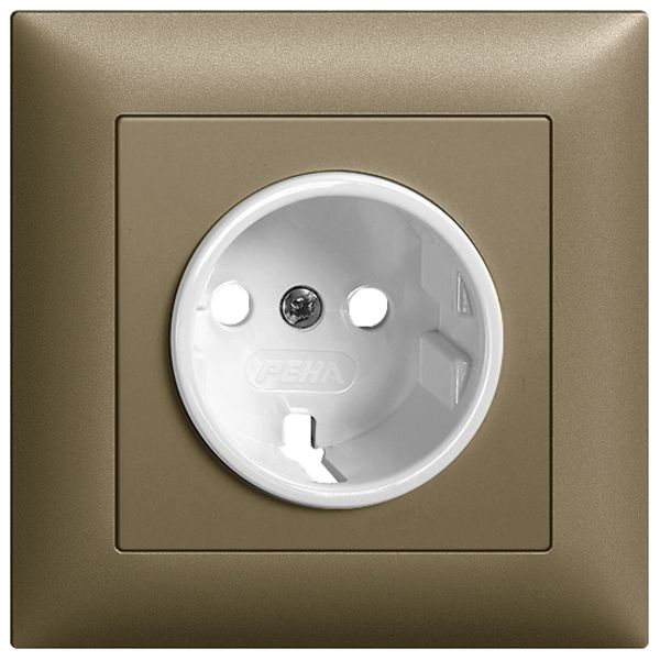 Frontset EDIZIOdue Schuko coffee