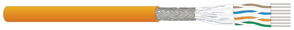Datenkabel Dätwyler CU 7702 4P S/FTP CAT7 AWG26 FRNC/LSZH Dca orange
