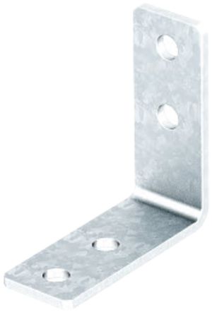 Plaque de raccordement 90° Bettermann 104×104×40×5mm zingué à chaud par imme.