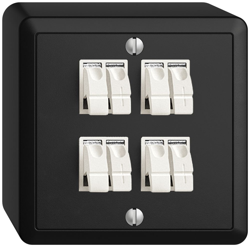 AP-Audiodose FX 4×schwarz ITplus Klemmanschluss für 4 LS