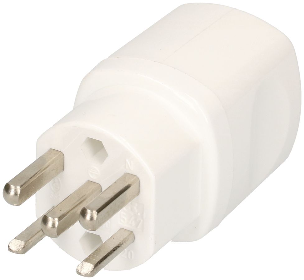 Stecker Typ 25 MH 3L+N+PE 16A 400/250V weiss