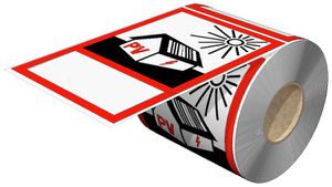 Warnaufkleber WM THM PV 90/140 WFF PV 90×140mm kleben