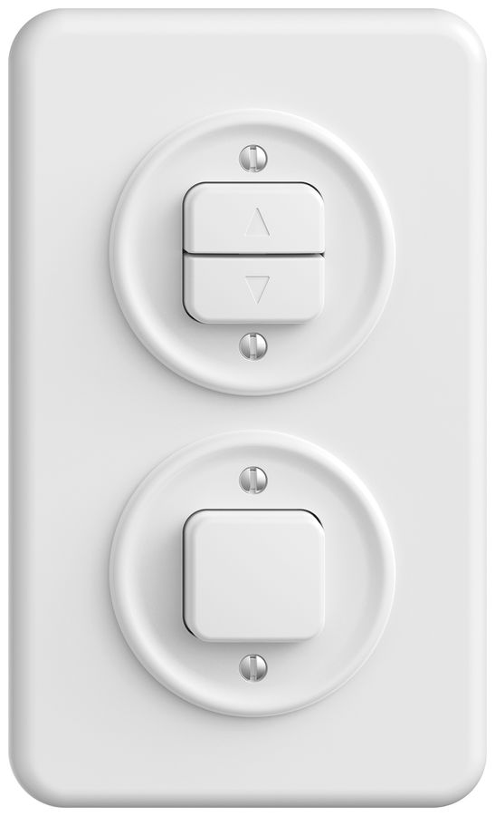 Combinazione INC STANDARDdue SNAPFIX® vert.interr.p.tapparelle - sch.3/1L bi