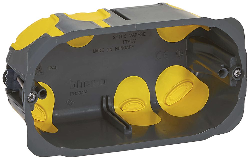 Hohlwanddose Legrand Bticino 132.5×71mm 52mm 4 Module grau