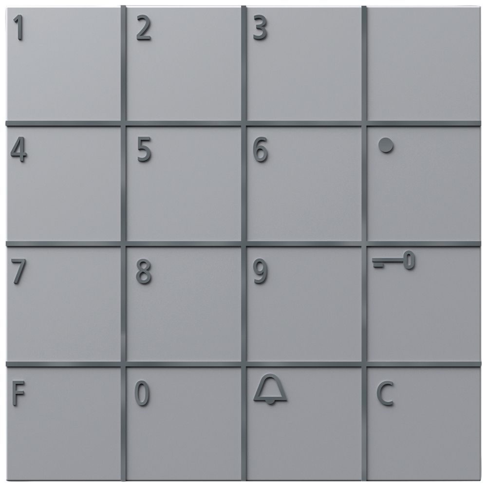 Tastatur-Modul Siedle systemunabhängig 12V AC silber