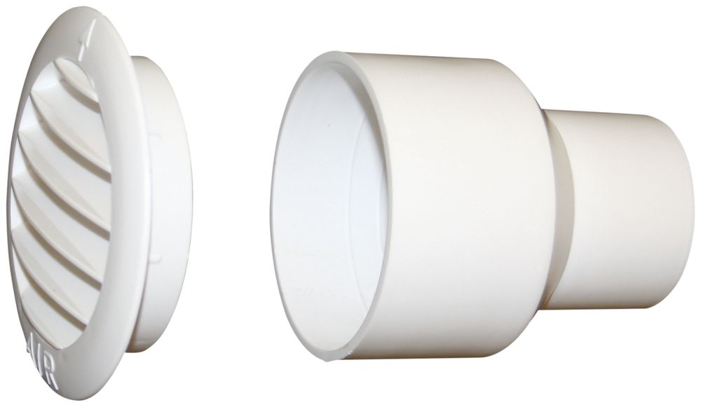 Abluftgitter PVC Ø63mm