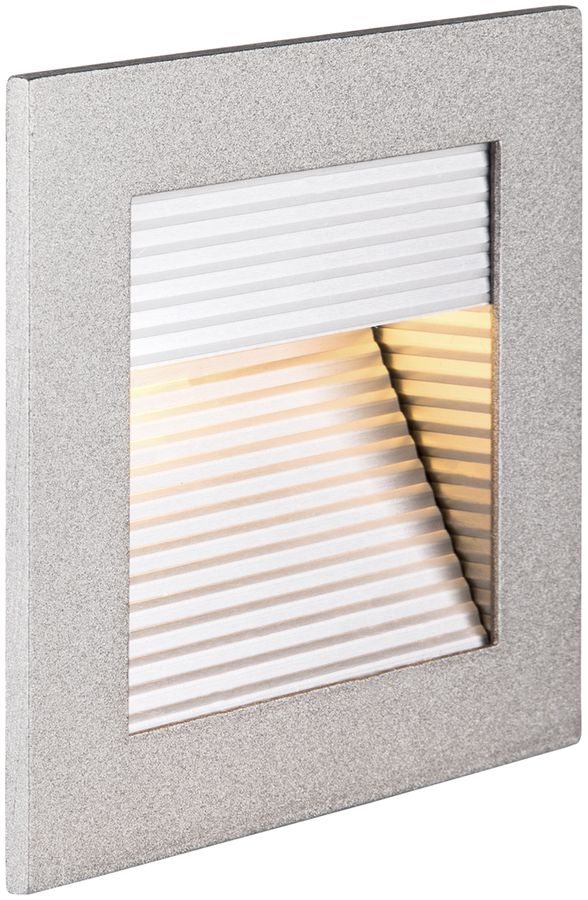 EB-LED-Wandleuchte SLV FRAME CURVE 3W 100lm 2700K 90×90×55mm silber
