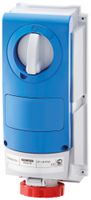 AP-Steckdose CEE Gewiss IB 4P 32A 380…415V rt 6h mechanische Verriegelung IP66