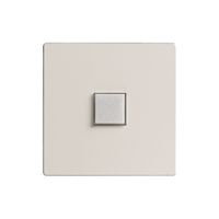 Kit de recouvr. EDIZIOdue elegance pour poussoir simple blanc arctique