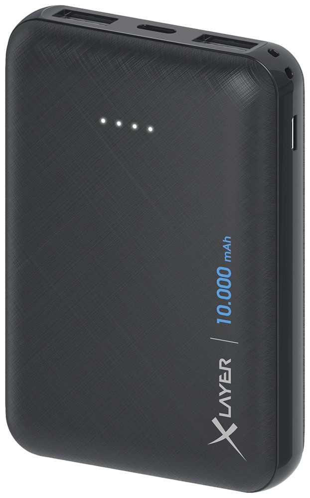 Powerbank XLayer Micro 10000mAh 2×USB-A ≤2.1A 91×64×22.5mm 200g nero
