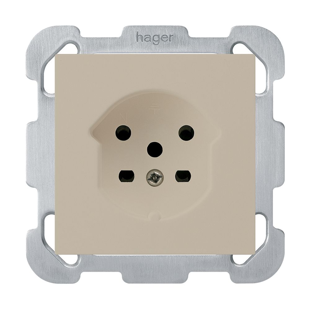 UP-Steckdose HA kallysto Typ 15 mit Steckklemmen beige