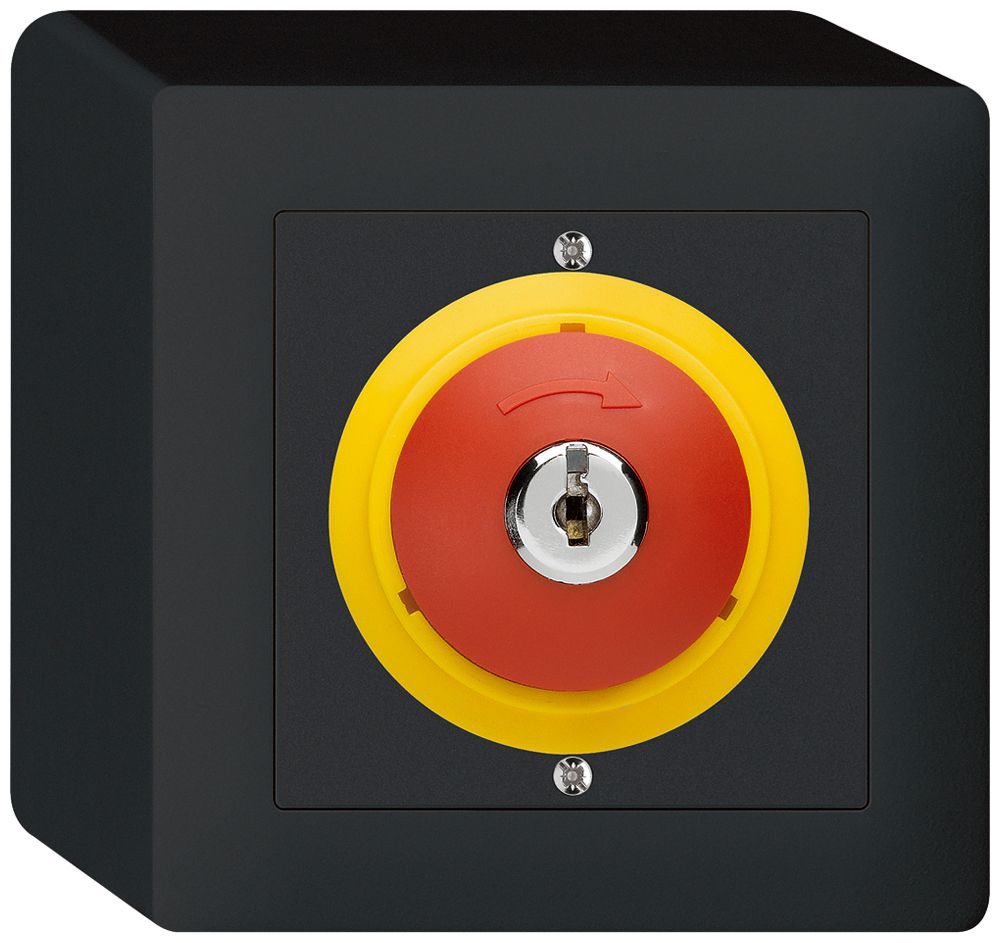 AP-Schlüsseltaster kallysto NOT-AUS schwarz