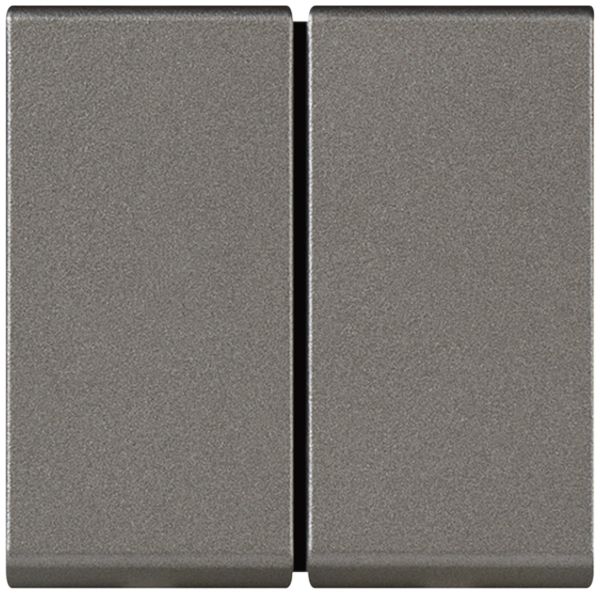 EB-Wippschalter MOS 1/3+3/1L 10A magnesium 2 Module