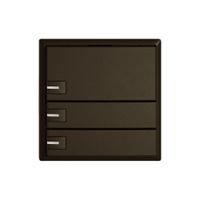 Universaltaster EDIZIO.liv UNI SNAPFIX® 12…48V m.LED blau 3× 1-Tbed.br