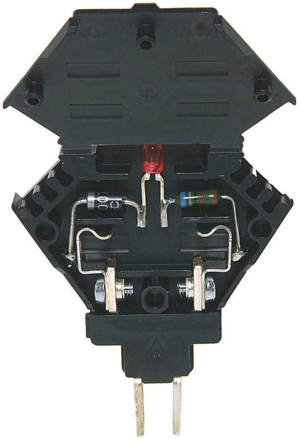 Sicherungsstecker mit LED 24V schwarz