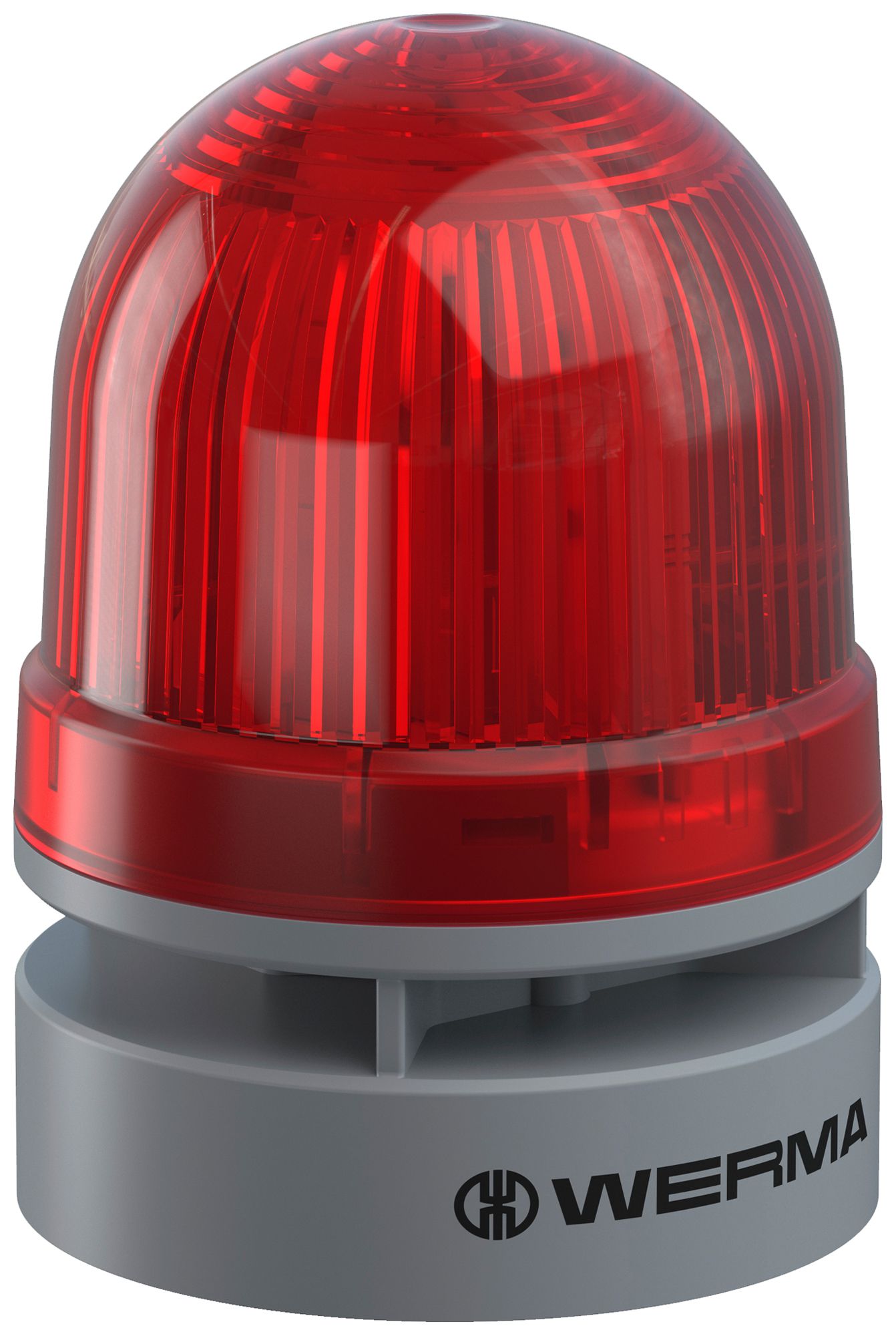 Blitz- und Dauerleuchte WERMA Mini TwinLIGHT Combi, 12VAC/DC, rot