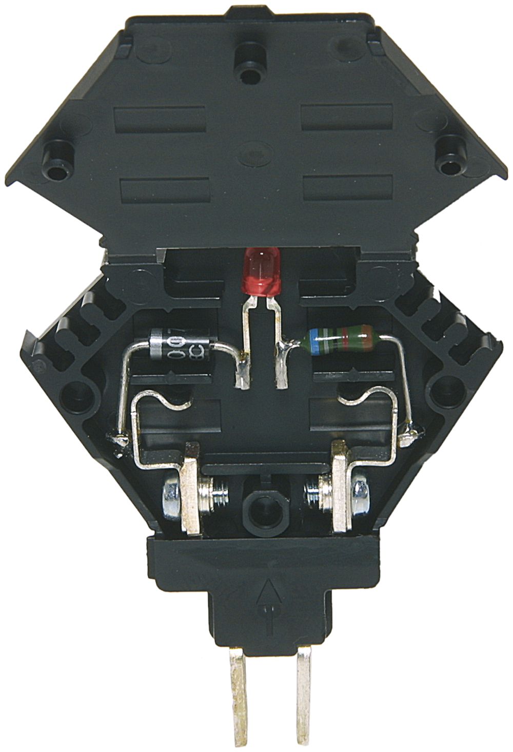 Sicherungsstecker mit LED 24V schwarz