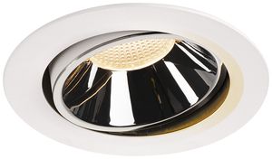 LED-Downlight SLV NUMINOS MOVE XL 37.4W 3400lm 2700K 55° DIM Ø190×118mm ws/Cr