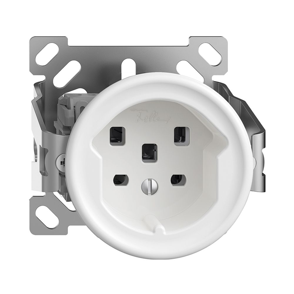 Prise AP STANDARDdue T25 blanc sans capot