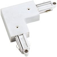 Eckverbinder SLV für 1-Phasen AP-Stromschiene, Erde aussen weiss