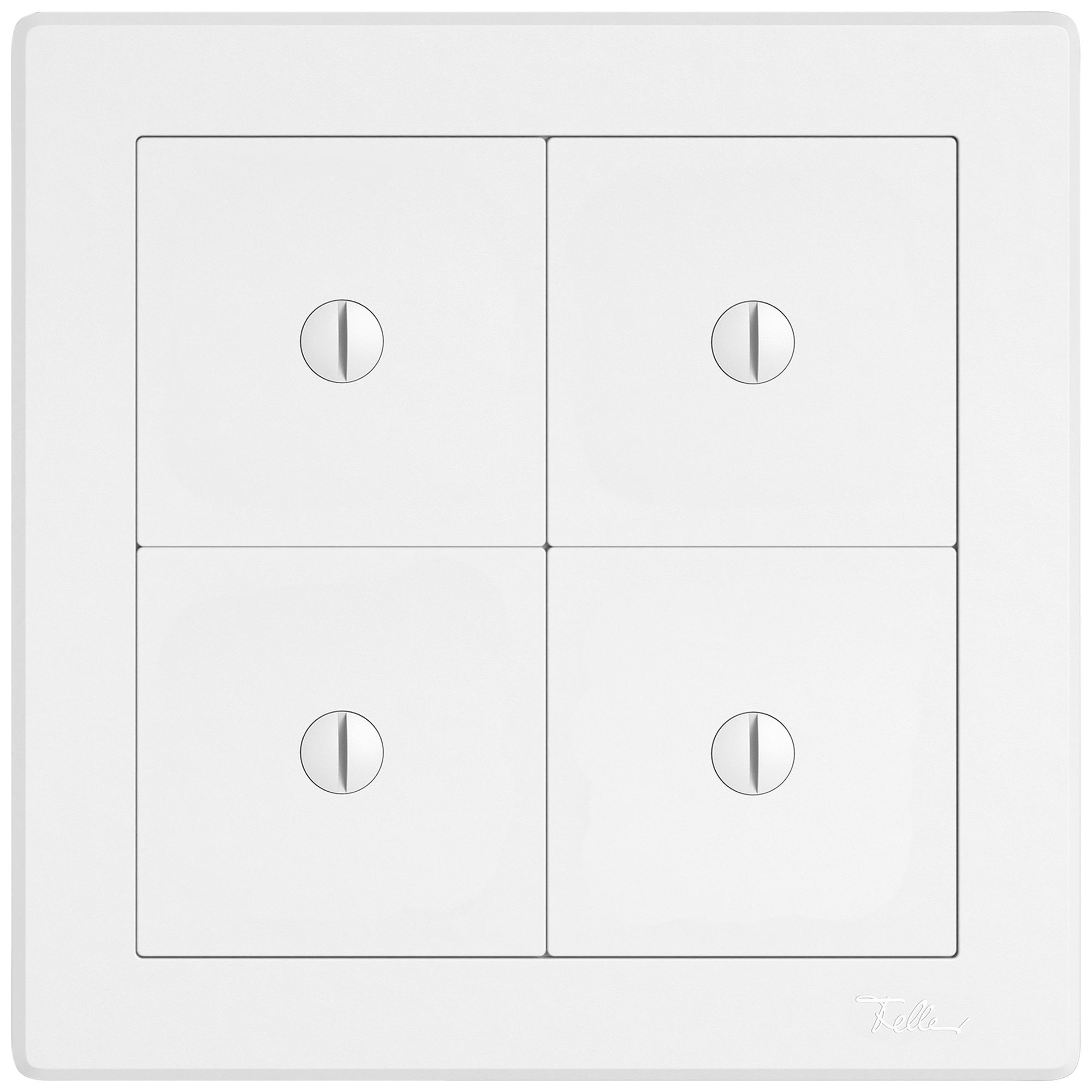 UP-Kombination EDIZIO.liv SNAPFIX® 2×2 156×156mm 4×blind weiss