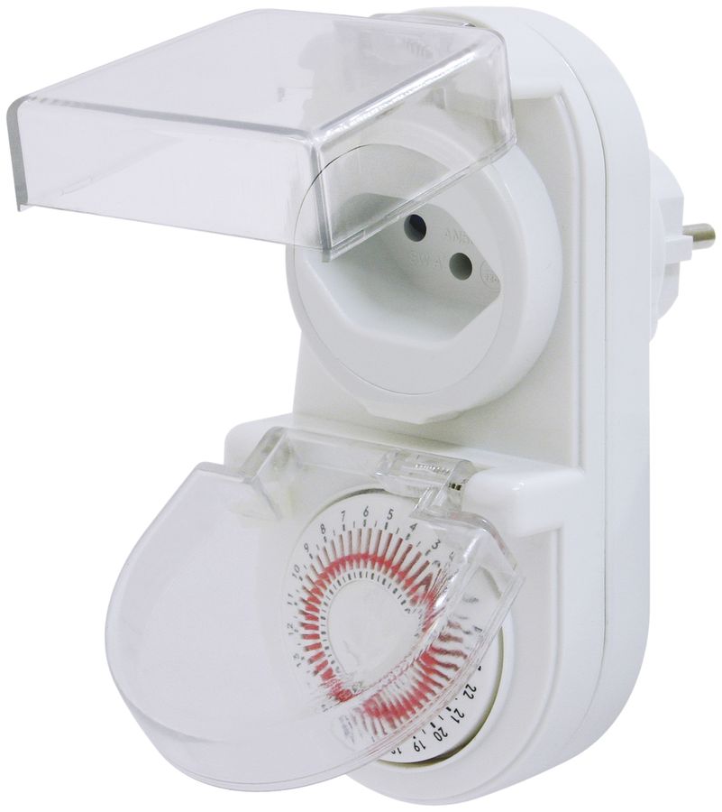 Timer Steffen analogico IP44 T12/T13 PB.24h con 30min interv.