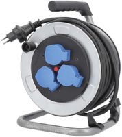 Kabelrolle Elbro 25m 3×T13 mit Thermoschutz IP55 Stahl