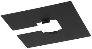 Abdeckung SLV Stahl 100×100×0.4mm schwarz