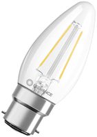 LED-Lampe LEDVANCE CLAS B B22d 2.5W 250lm 2700K Ø35×91mm B10.5 klar