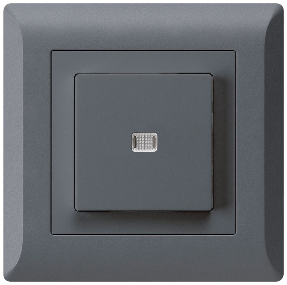 Interrupteur poussoir lumineux ENC kallysto.line 3/2P anthracite
