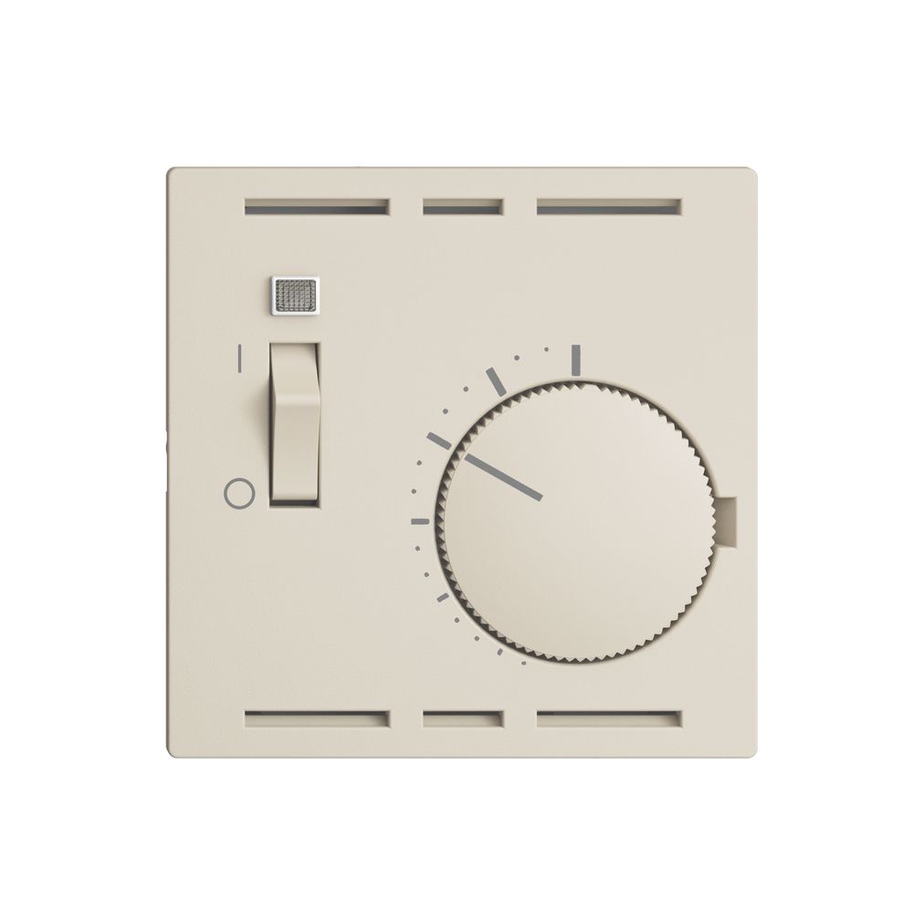 UP-Raumthermostat EDIZIOdue crema, mit Schalter