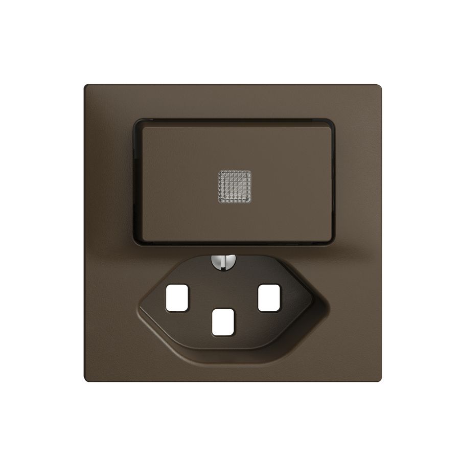 Kit frontal EDIZIOdue coffee 60×60mm T23, lentille,